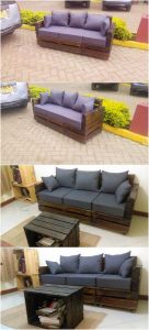 Pallet Patio Couch and Table