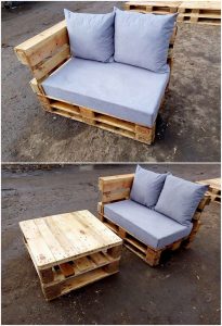 Pallet Seat and Table