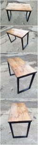 Pallet Table with Steel Feets