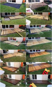 DIY Pallet Garden Terrace Plan Step by Step