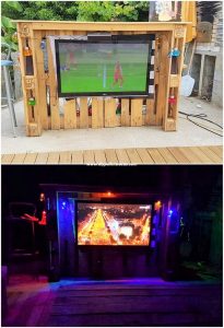 Pallet Bar with LED Holder