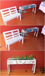 Pallet Bench and Planter
