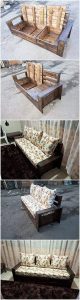 Pallet Bench with Storage