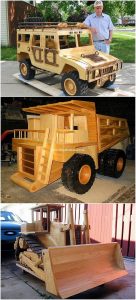 Pallet Jeep and Truck