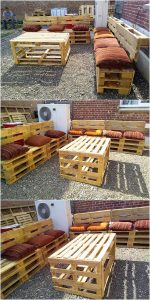 Pallet Outdoor Couch and Table