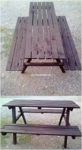 Pallet Table and Benches