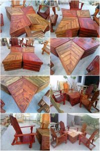 Pallet Table and Chairs
