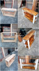 Recycled Wooden Pallet Shelving Table