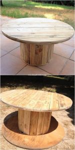 Round Top Pallet Table