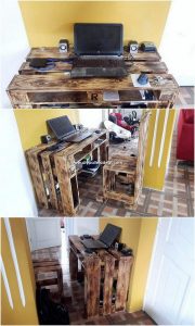 Pallet Computer Table and Chair