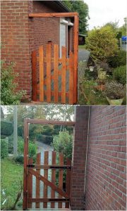Pallet Garden Gate