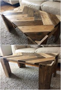 Chevron Pallet Table