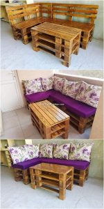 Pallet Corner Couch and Table