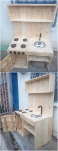 Pallet Kitchen with Sink