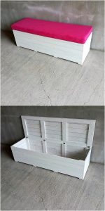 Pallet Seat with Storage