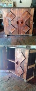 Recycled Pallet Cabinet