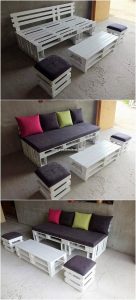 Wood Pallet Couch Set