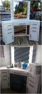 Pallet Dresser with Drawers