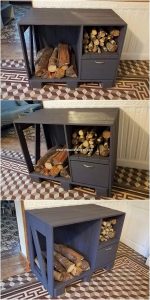 Pallet Wood Storage Cabinet