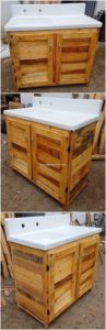 Pallet Sink with Cabinet