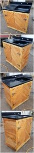 Pallet Sink with Cabinet