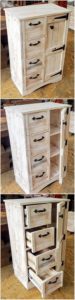 Pallet Cabinet with Drawers