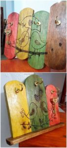 Wood Pallet Coat Rack