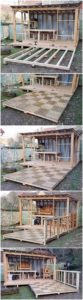 DIY Pallet Garden House with Terrace