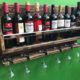 Pallet Wine Rack with Glass Holders