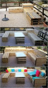 Pallet Outdoor Couch and TAble
